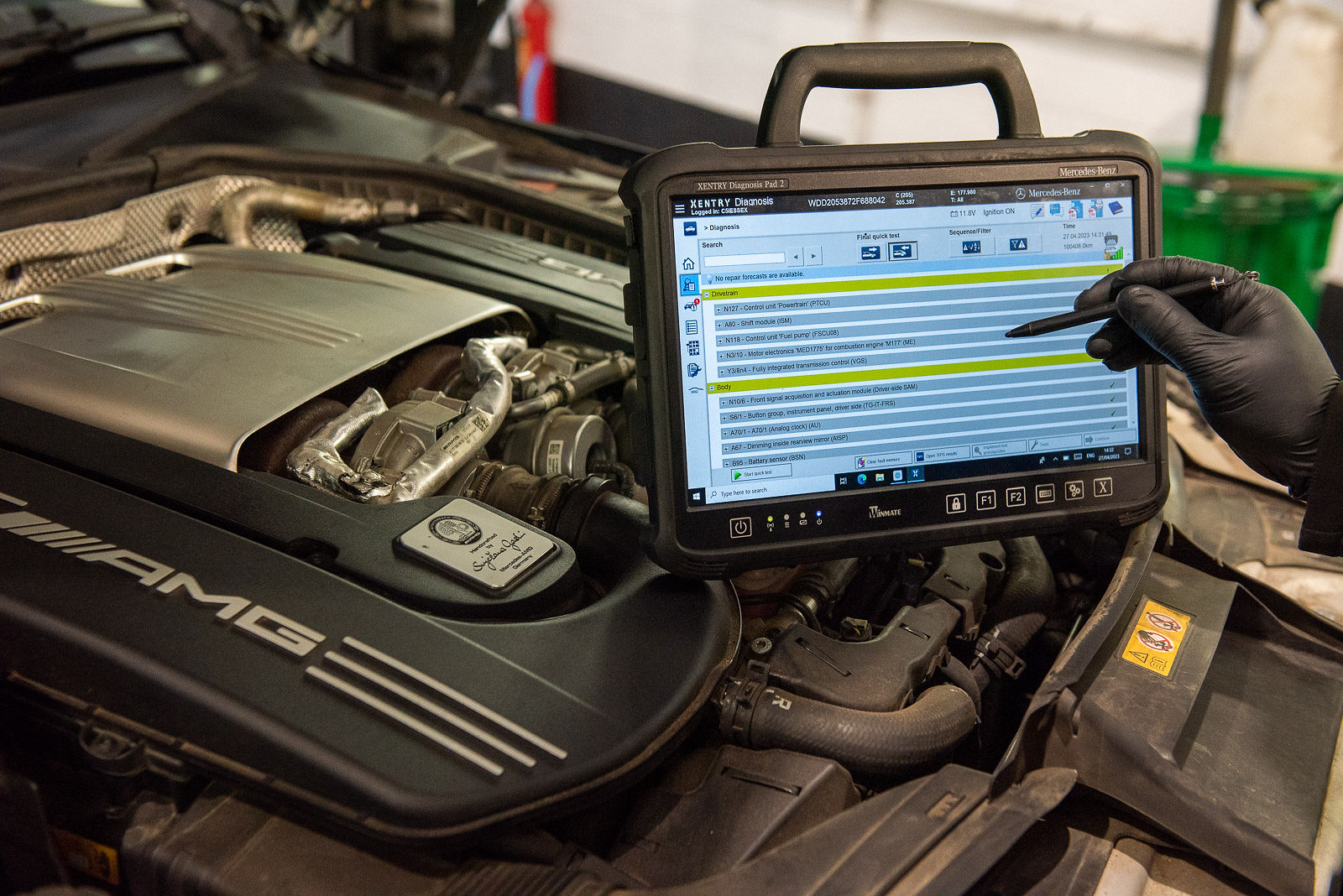 Dealer-level Mercedes-Benz diagnostics at Prestige Motorworks