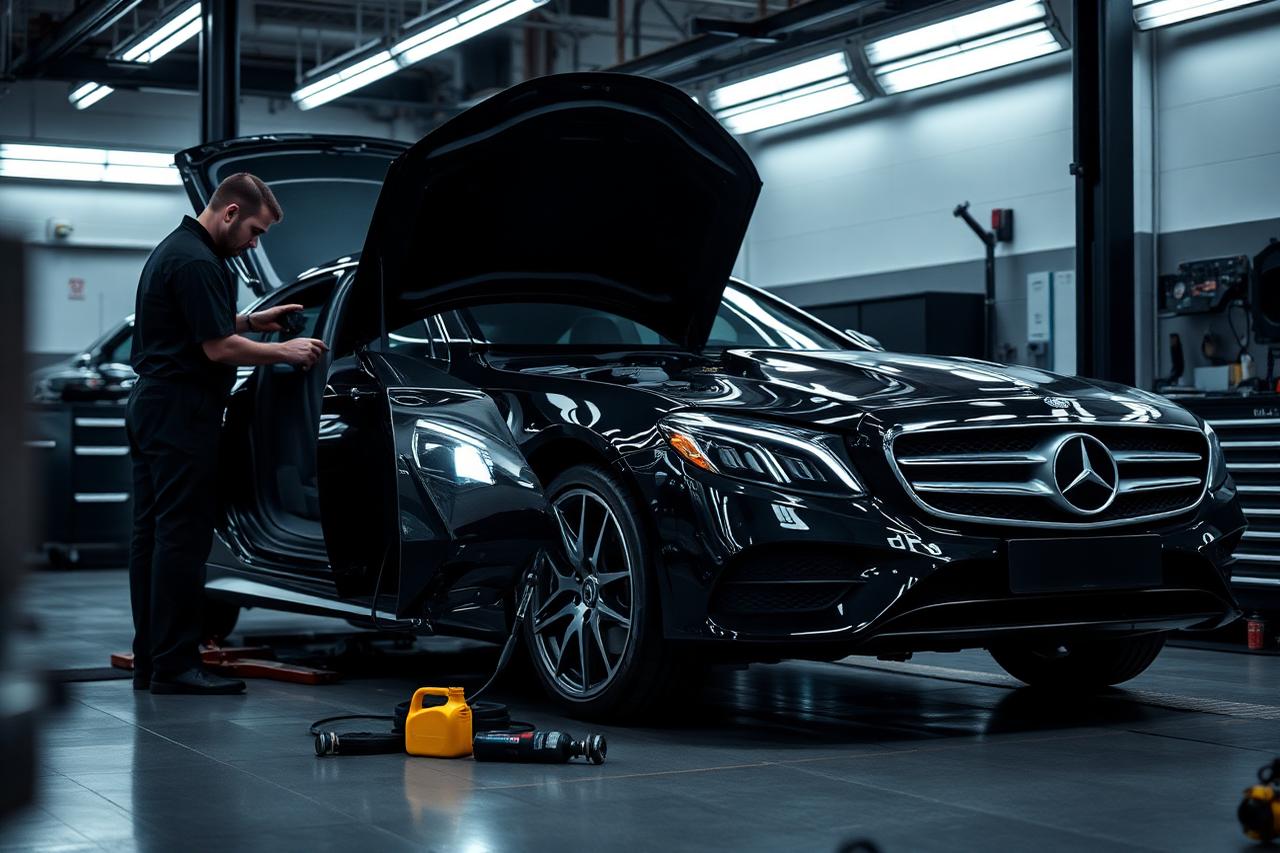 Mercedes-Benz service work at Prestige Motorworks