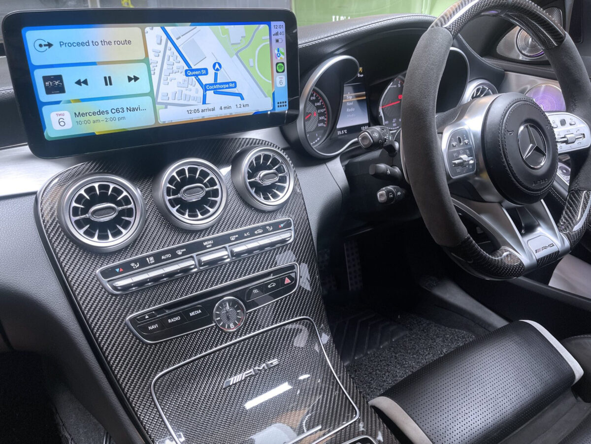 mercedes c w205 glc c253 15 20 12.3 inch touchscreen carplay android auto infotainment 5